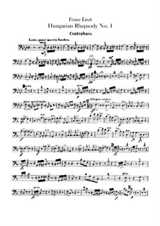 No.14 фа минор, для оркестра, S.359/1: Партия контрабаса by Франц Лист