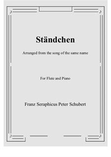 No.4 Серенада: Для флейты и фортепиано by Франц Шуберт