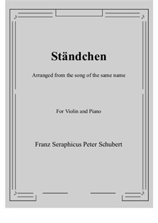 No.4 Серенада: Для скрипки и фортепиано by Франц Шуберт
