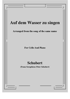 Баркарола, D.774 Op.72: Для виолончели и фортепиано by Франц Шуберт