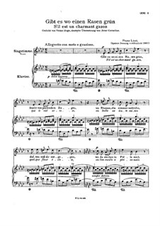 Коль вижу я пышный луг, S.284: Поздняя версия by Франц Лист