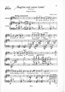 Смертельной полны отравы, S.289: До-диез минор by Франц Лист