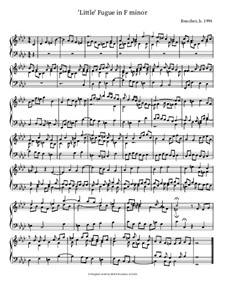 Little Prelude and Fugue in F minor: II. Fugue by Mitch Boucher