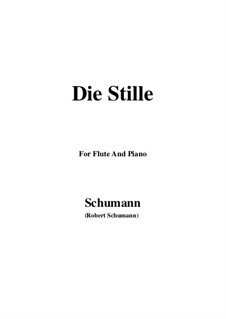 No.4 Тишина: Для флейты и фортепиано by Роберт Шуман