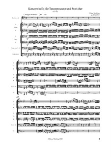 Konzert in Es für Tenorposaune und Streichorchester, Op.234: Konzert in Es für Tenorposaune und Streichorchester by Klaus Miehling