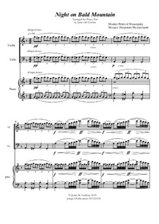 Ночь на лысой горе: Для фортепианного трио by Модест Мусоргский