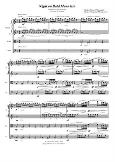 Ночь на лысой горе: Для струнного квартета by Модест Мусоргский