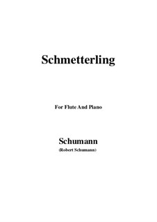 No.2 Мотылек: Для флейты и фортепиано by Роберт Шуман
