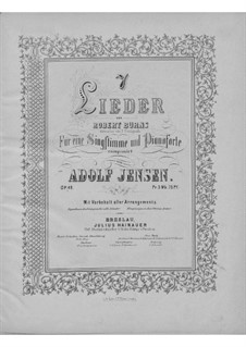 Семь песен для голоса и фортепиано, Op.49: Семь песен для голоса и фортепиано by Адольф Йенсен