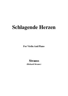 No.2 Schlagende Herzen: Для скрипки и фортепиано by Рихард Штраус