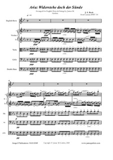 Widerstehe doch der Sünde, BWV 54: For english horn and strings by Иоганн Себастьян Бах