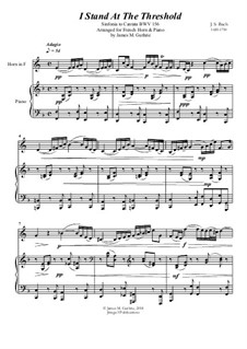 Ich steh mit einem Fuss im Grabe, BWV 156: No.1 I Stand At The Threshold for French Horn & Piano by Иоганн Себастьян Бах