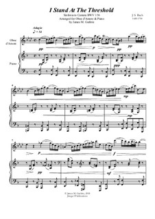 Ich steh mit einem Fuss im Grabe, BWV 156: No.1 I Stand At The Threshold for Oboe d'Amore & Piano by Иоганн Себастьян Бах