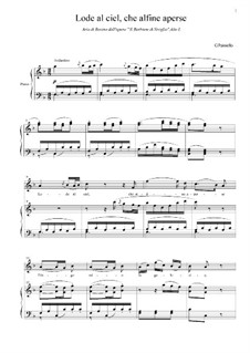 Севильский цирюльник, R 1.64: Lode al ciel, che alfine aperse. Aria di Rosina by Джованни Паизиелло