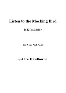 Listen to the Mocking Bird: E flat Major by Richard Milburn