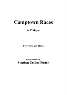 Camptown Races: До мажор by Стефен Фостер