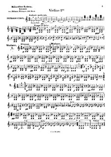 Жизнь артиста, Op.316: Партия вторых скрипок by Иоганн Штраус (младший)