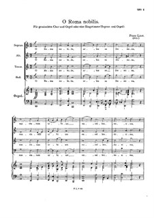 O Roma nobilis, S.54: O Roma nobilis by Франц Лист