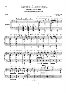Транскрипции на темы песен Шуберта, S.563: No.4 Засохшие цветы by Франц Лист