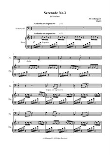 Serenade No.3 in A minor, Op.25: Serenade No.3 in A minor by Ali Jahangard