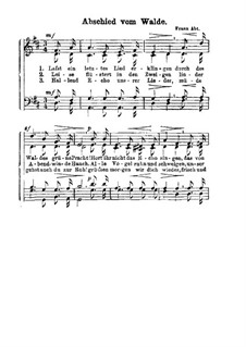 Abschied vom Walde: Abschied vom Walde by Франц Вильгельм Абт