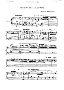 Entr'acte-Sérénade for Piano: Entr'acte-Sérénade for Piano by Шарль Малерб