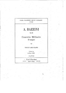 Концерт ре мажор 'Militaire', Op.42: Партия скрипки by Антонио Бадзини