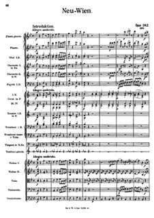 Новая Вена, Op.342: Партитура by Иоганн Штраус (младший)