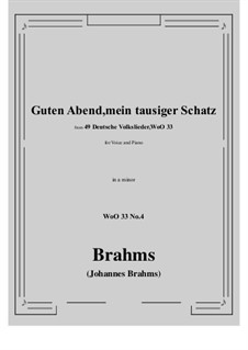 No.1-7: No.4 Guten Abend, mein tausiger Schatz (a minor) by Иоганнес Брамс