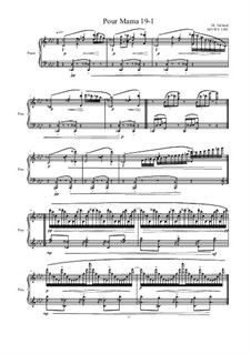 Pour Mama: No.19-1 studies for piano, MVWV 1385 by Maurice Verheul