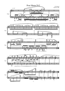 Pour Mama: No.20-2 studies for piano, MVWV 1386 by Maurice Verheul