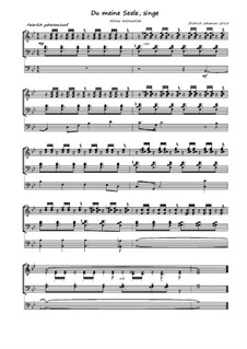 Du meine Seele, singe 'Intonation': Du meine Seele, singe 'Intonation' by Dietrich Johannes