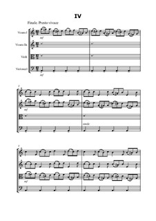 Cvartetul de coarde Nr.1 in la minor (String Quartet No.1 in a minor): IV. Finale. Presto vivace by Razvan Mitoceanu