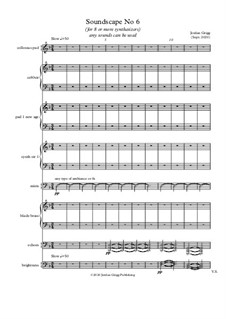 Soundscape No.6 - Score and parts: Soundscape No.6 - Score and parts by Jordan Grigg