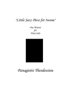 Little Jazz Piece for Iwona, Op.65: Little Jazz Piece for Iwona by Panagiotis Theodossiou