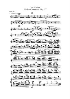 Гелиос. Увертюра, Op.17: Партии I-II скрипок by Карл Нильсен