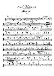 Симфония No.3 'Экспансивная', FS 60 Op.27: Партии флейт by Карл Нильсен