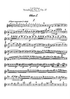 Симфония No.3 'Экспансивная', FS 60 Op.27: Партии гобоев и английского рожка by Карл Нильсен