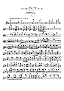 Симфония No.3 'Экспансивная', FS 60 Op.27: Скрипка I by Карл Нильсен