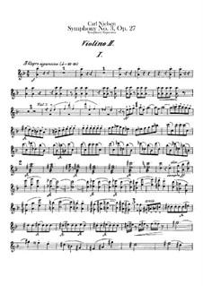 Симфония No.3 'Экспансивная', FS 60 Op.27: Скрипка II by Карл Нильсен