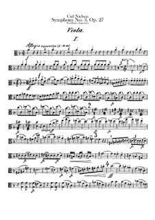 Симфония No.3 'Экспансивная', FS 60 Op.27: Партия альта by Карл Нильсен