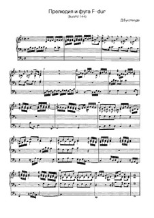 Прелюдия и фуга для органа фа мажор, BuxWV 144: Для одного исполнителя by Дитрих Букстехуде
