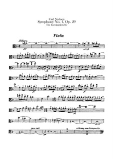 Симфония No.4 'Det Uudslukkelige', FS 76 Op.29: Партия альта by Карл Нильсен