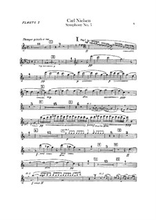 Симфония No.5, FS 97 Op.50: Партии флейт by Карл Нильсен