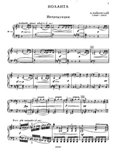 Иоланта, TH 11 Op.69: Клавир с вокальной партией by Петр Чайковский