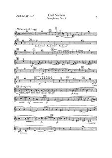 Симфония No.5, FS 97 Op.50: Партии третьей и четвертой валторн by Карл Нильсен