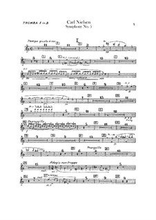 Симфония No.5, FS 97 Op.50: Партии труб I-III by Карл Нильсен