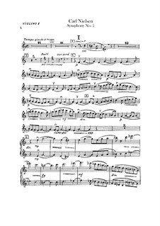 Симфония No.5, FS 97 Op.50: Партия первой скрипки by Карл Нильсен