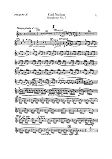 Симфония No.5, FS 97 Op.50: Партия второй скрипки by Карл Нильсен