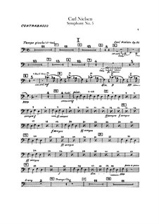 Симфония No.5, FS 97 Op.50: Партия контрабаса by Карл Нильсен